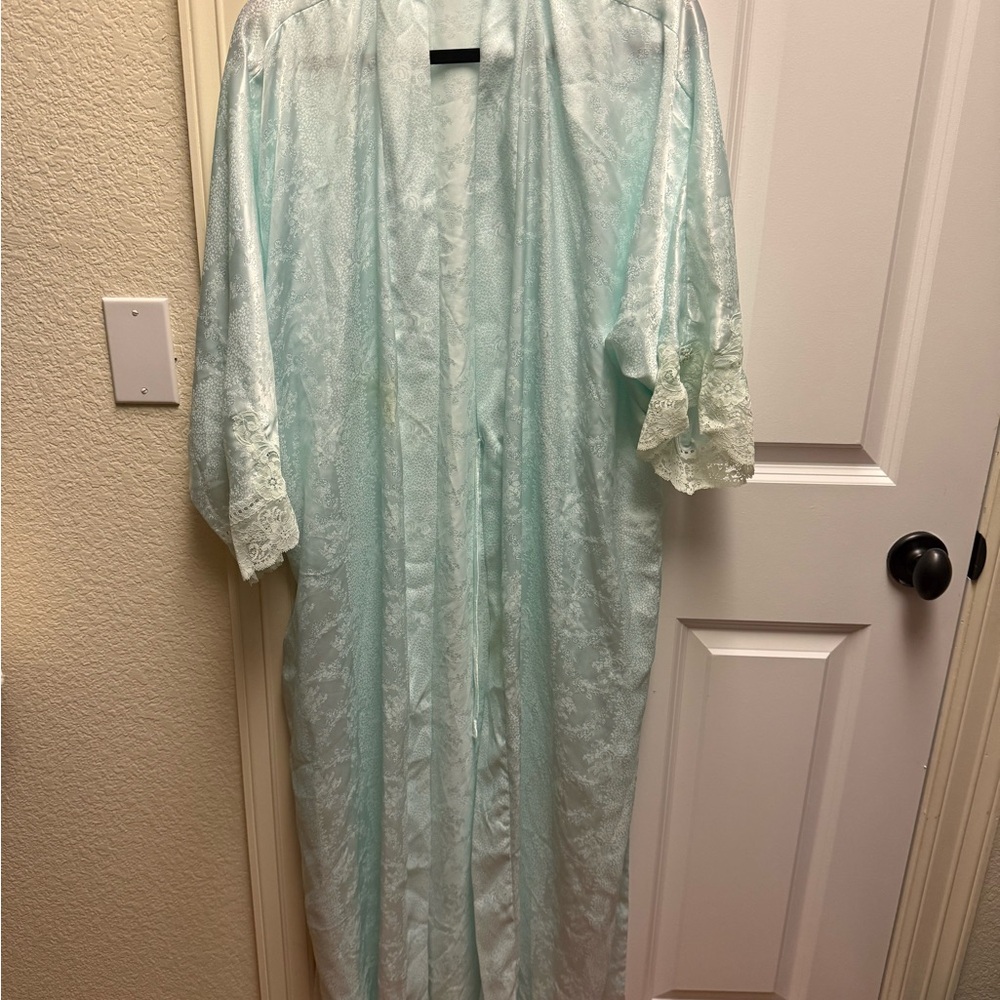 Vintage Christian Dior baby blue robe